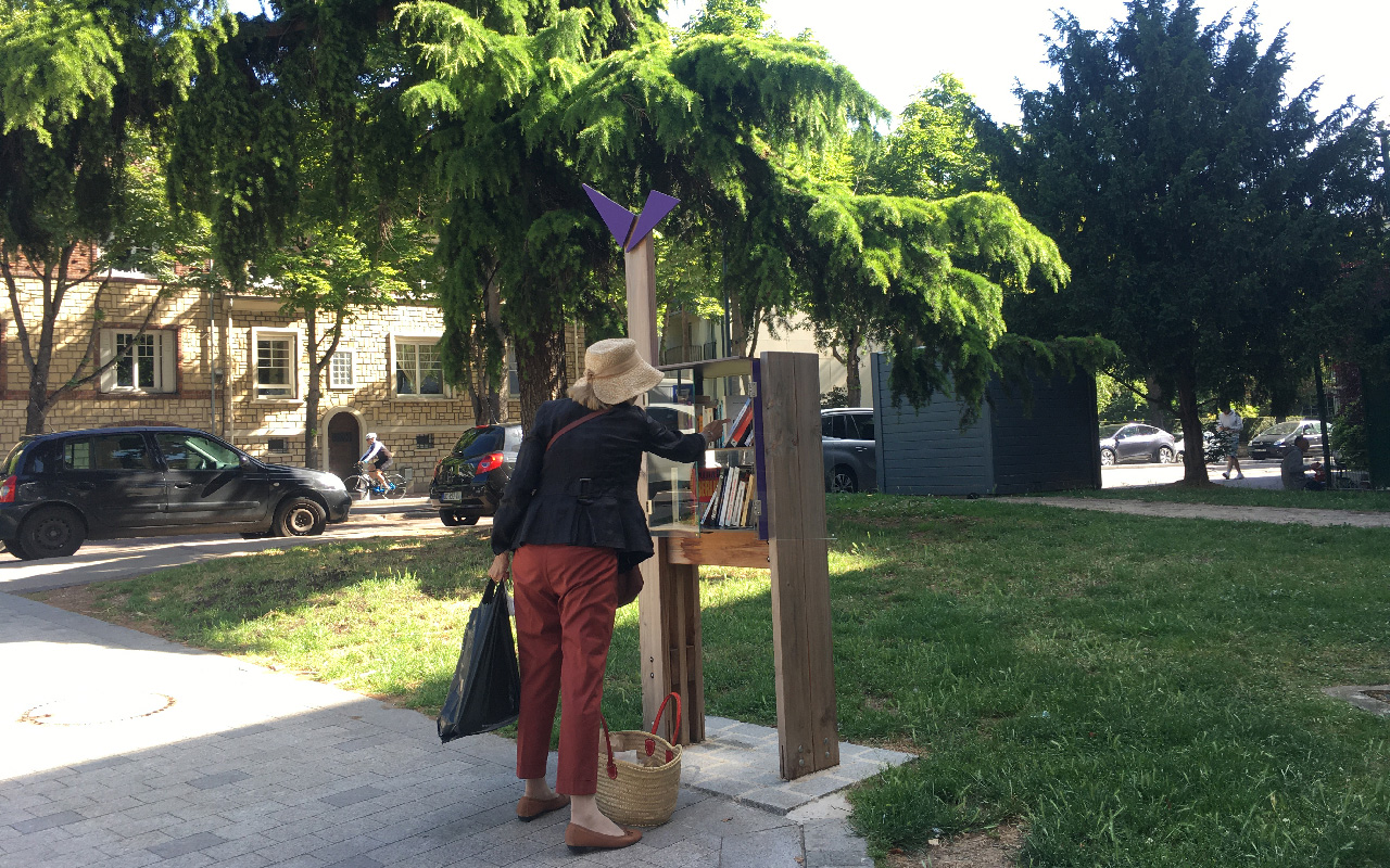 design produit / mobilier urbain / L’Arbre à Livres