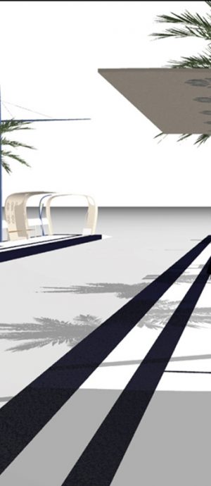 design espace urbain / station de tramway Casablanca /concours
